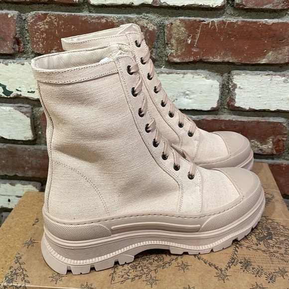 ⭐NWB⭐Free People - Camp Out Canvas Combat Boot size 39 - Picture 13 of 14